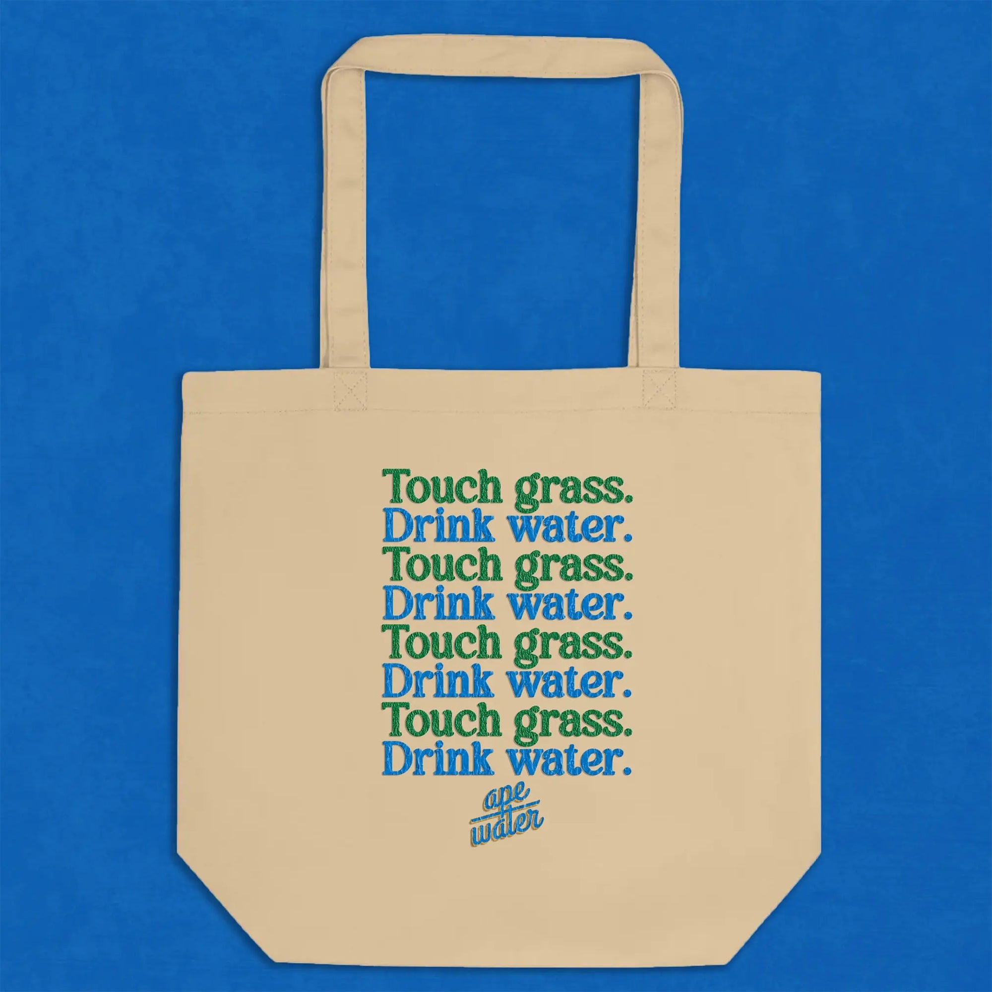Touch Grass Tote Ape Beverages