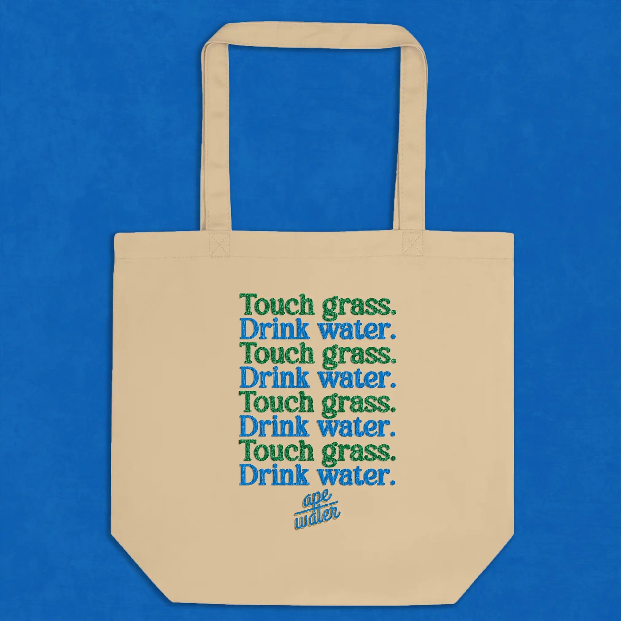 Touch Grass Tote Ape Beverages