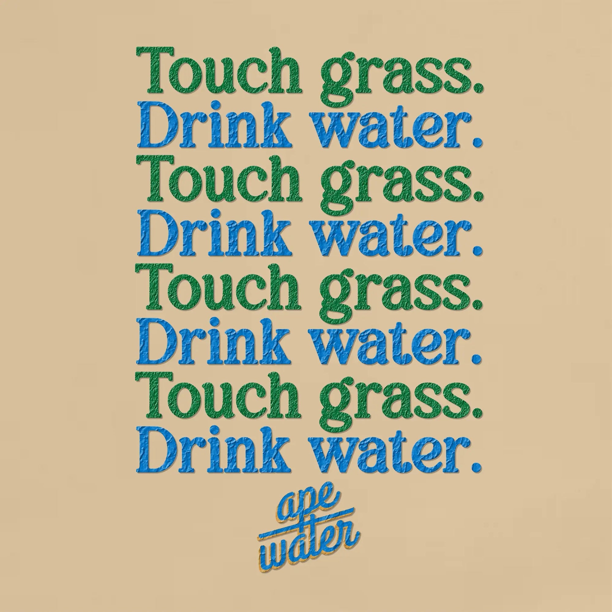 Touch Grass Tote Ape Beverages