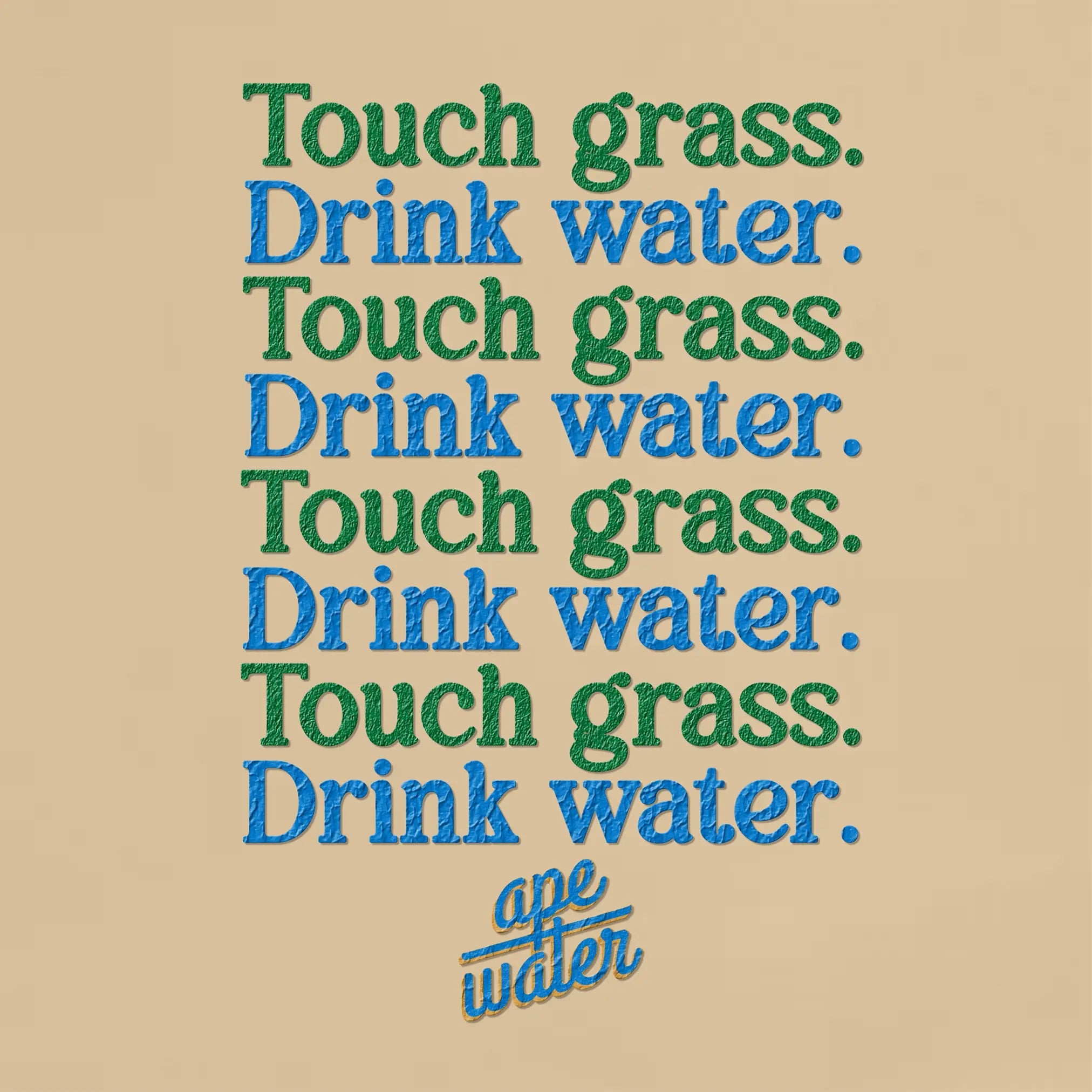 Touch Grass Tote Ape Beverages